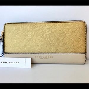 Marc Jacobs Metallic Leather Continental Wallet